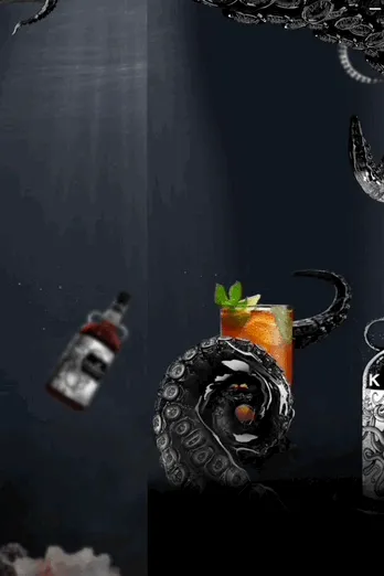 Kraken — Gallery Display — Beer, wine & spirits