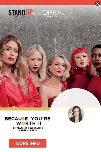 Stand Up by L'Oréal — Motion Display — Charities