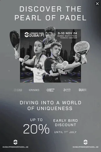 Dubai Premier Padel — Motion Display — Sports events