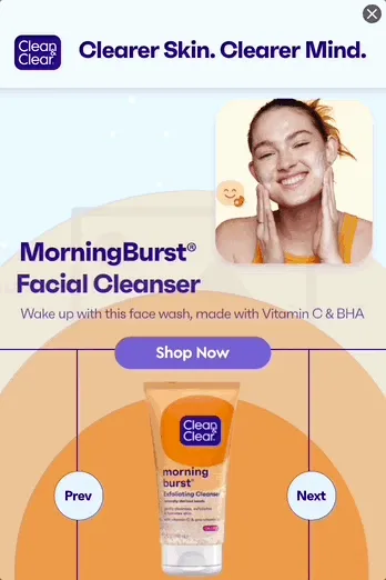 Clean & Clear — Gallery Display — Skincare
