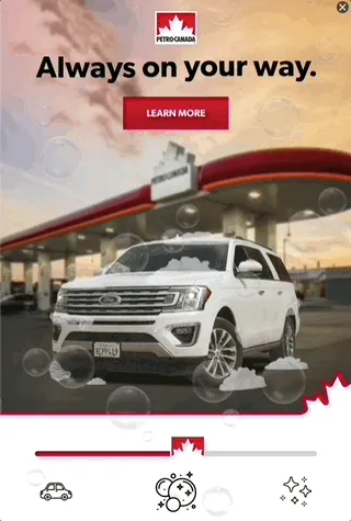 Petro-Canada — Explorable Display — Gas stations