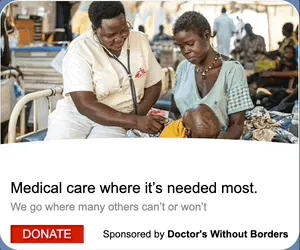 Doctors Without Borders — Native Display — Humanitarian aid