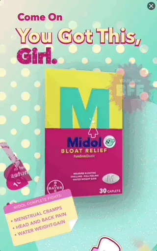 Midol — Gallery Display — Women's health