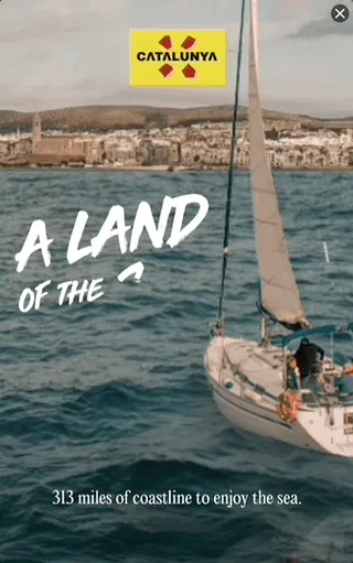 Catalunya — Motion Display — Tourism destinations