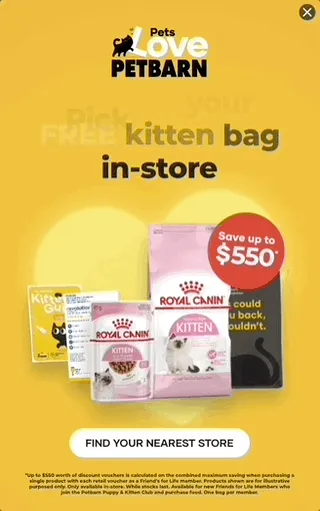 Petbarn — Interstitial — Pet health & veterinary care