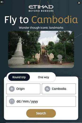 Eithad Airways — Explorable Video — Airlines