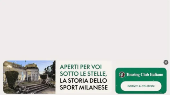 Touring Club Italiano — Ribbon Display — Tourism destinations