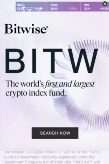Bitwise — Motion Display — Cryptocurrency